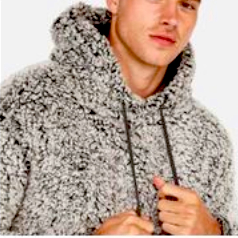 Express Men’s Large Sherpa Hoodie.